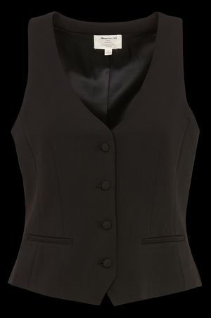 Maison 123 - Gilet de costume droit - Taille 44 - Noir