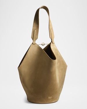 Lotus Small Suede Tote Bag