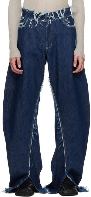 Bianca Saunders Blue Ess Jeans