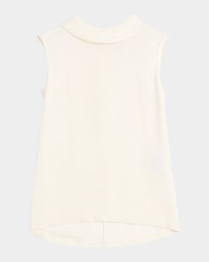 Rounded Funnel Neck Top