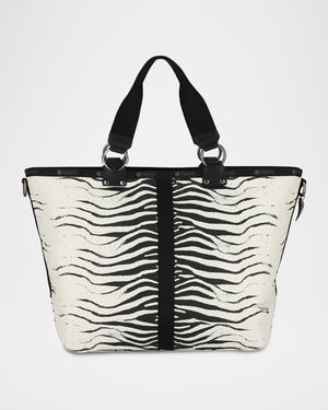 x Roberto Cavalli Roma Zebra-Print Tote Bag