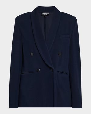 Relaxed Double-Breasted Blazer