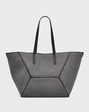 BC Duo Medium Shopper Wool Tote Bag