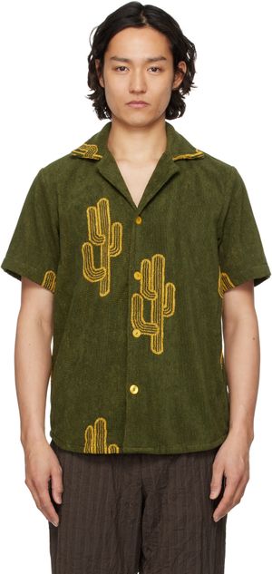OAS Green & Yellow Mezcal Cuba Terry Shirt