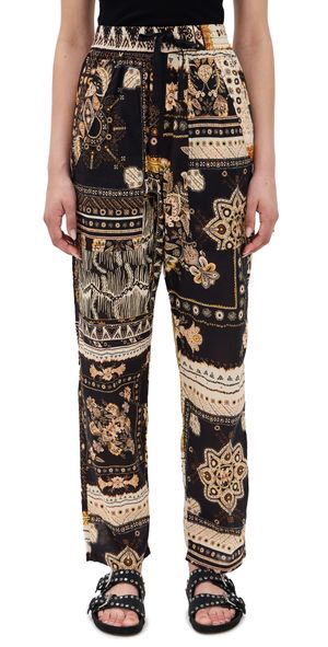 Isabel Marant Étoile Fedora Pants Black / Ochre 36