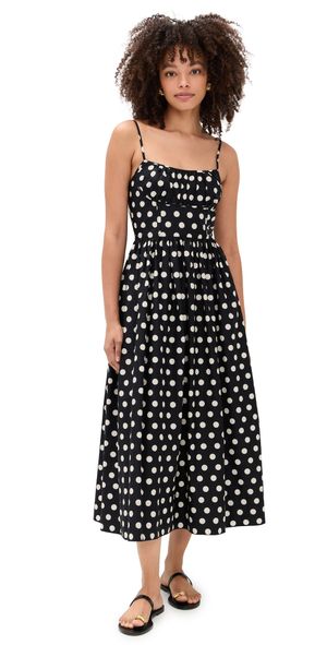 Cara Cara Alba Midi Dress Joelle Dot Black 0