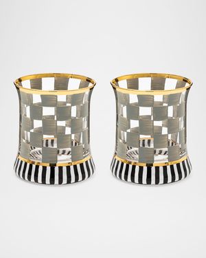 8 oz. Carnival Sterling Glass Tumbler, Set of 2