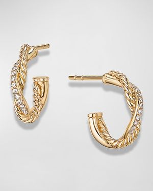 Petite Pave Infinity Huggie Earrings