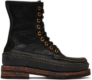 visvim Bottes hauteur mi-mollet Grizzly Camper noires - Folk