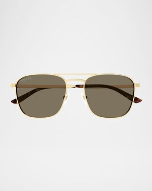 Men's GG1881SM Metal Aviator Sunglasses