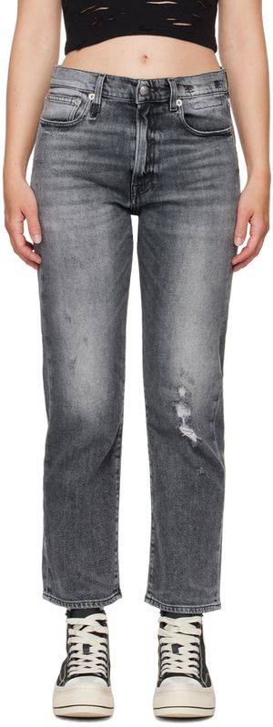 R13 Jean boyfriend gris