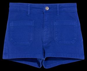 Bellerose - Short droit en coton mélangé - Taille 12A - Bleu