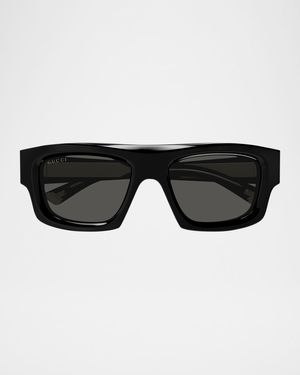 Men's GG1926SM Acetate Rectangle Sunglasses