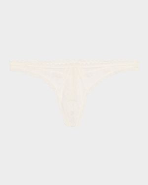 Dahlia Scalloped Lace Thong