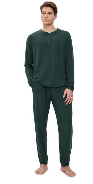 Eberjey Henry Long Pj Set Pine L