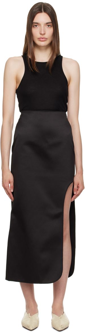 by Malene Birger Black Wick Midi Skirt