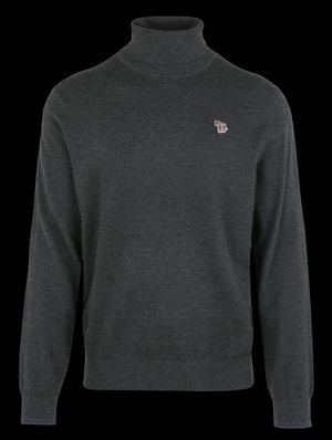 Paul Smith - Pull col roulé en coton mélangé - Taille XL - Noir