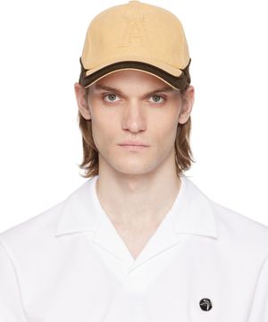 AMBUSH Beige & Black Canvas 'A' Patch Cap