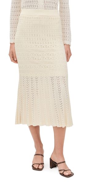 Z Supply Soria Crochet Skirt Sea Salt M