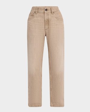 Straight-Leg Boyfriend Jeans