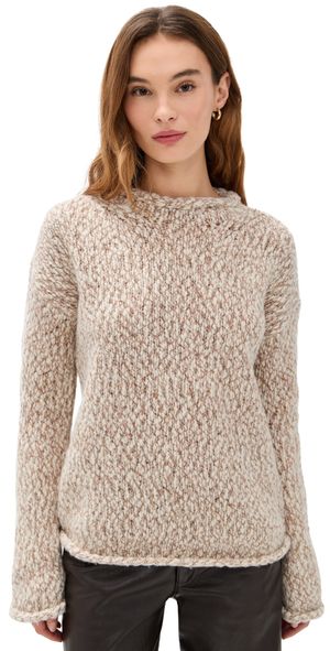 La Ligne Eclair Sweater Cream/Tan XL