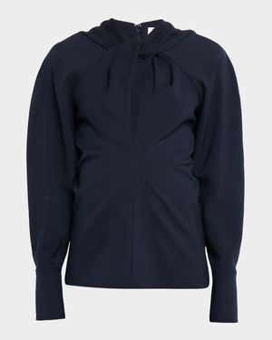 Long-Sleeve Twist Detail Top