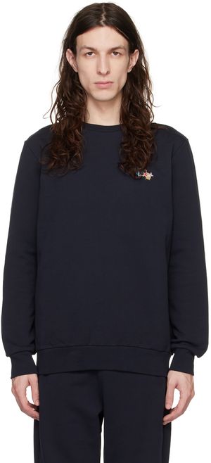 Paul Smith Navy Paint Splatter Sweatshirt