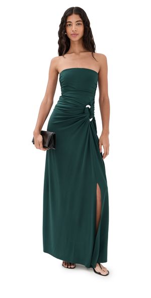 SIMKHAI Emma Bustier Gown Emerald 12