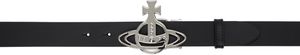 Vivienne Westwood Black Line Orb Buckle Belt