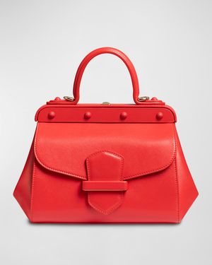 Margherita Small Leather Top-Handle Bag
