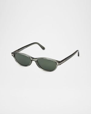 Tara 57mm Oval Acetate Sunglasses