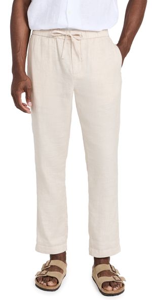 Frescobol Carioca Oscar Linen Chinos Sand 32