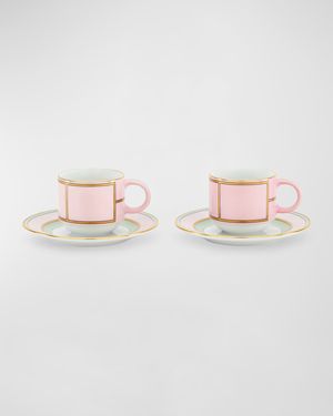 Diva Coffee Set for Two, Rosa
