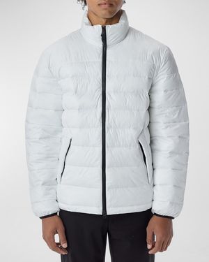 Men's Packable Funnel-Neck Puffer Jacket