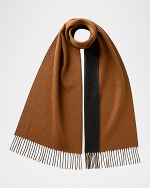 Contrast Reversible Cashmere Scarf