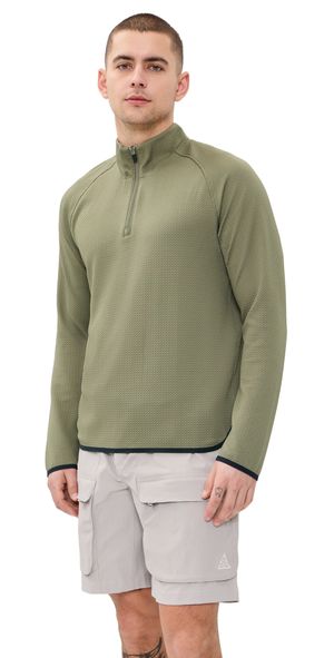 Rhone Founder's Quarter Zip Pullover Smokey Olive L