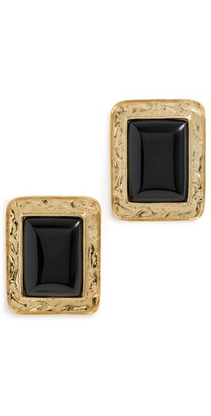 MAYAMAR Onyx Rectangle Bold Earrings ONYX One Size