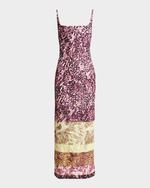 Debano Long Printed Dress