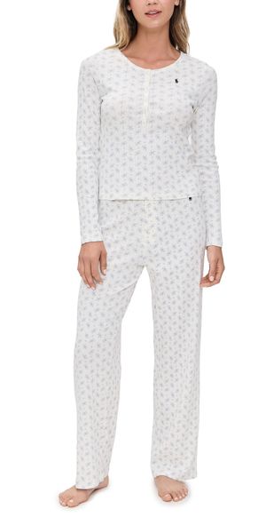 Polo Ralph Lauren Henley Wide Leg Sleep Set Colby Flora XXL