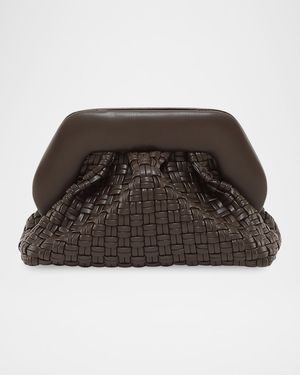 Tia Micro Woven Vegan Fabric Clutch Bag