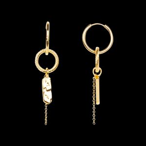 Sessun - Boucles d'oreilles pampilles en laiton - Taille Unique - Doré
