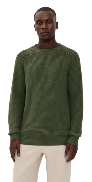 Far Afield Herbert Raglan Sweater Green L