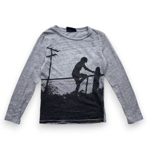 Finger In The Nose - Seconde Main - T-shirt enfant gris - 6 ans - Taille 6A - Gris