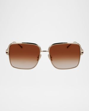 Gancino Square Metal Sunglasses