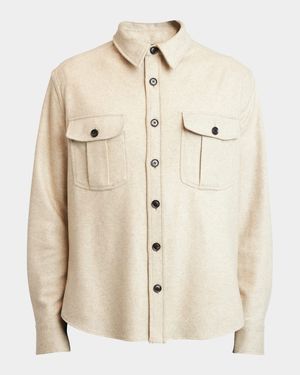Men's Cashmere Jersey Overshirt