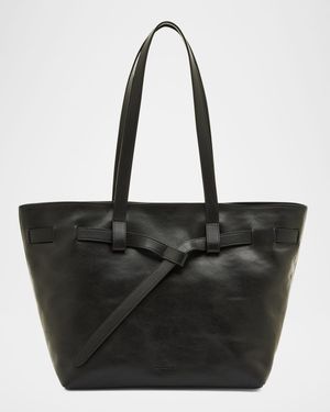Elisa East-West Leather Tote Bag