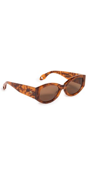 Elisa Johnson Jeannie Sunglasses Brown Tortoise One Size