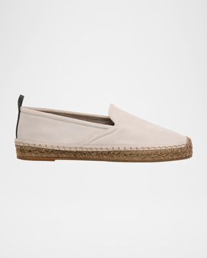Suede Monili Slip-On Espadrilles