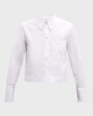 Abruzzo Boxy Stretch Cotton Poplin Shirt