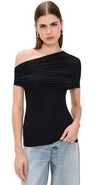 Helmut Lang Soft Cloud Sash Top Black XS